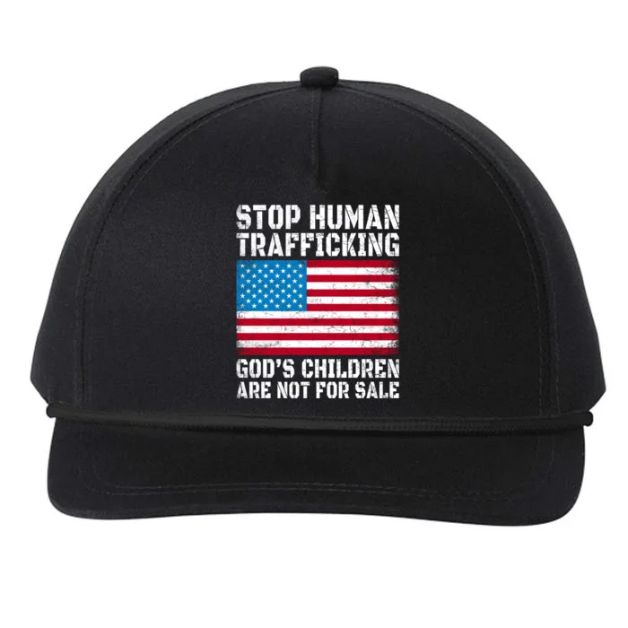 Stop Human Trafficking Gods Children Are Not For Sale Snapback Five-Panel Rope Hat