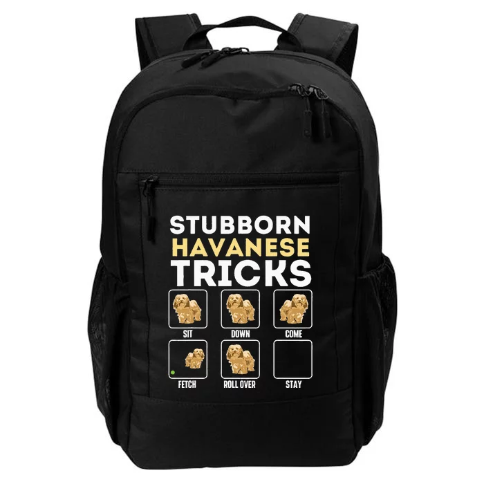 Stubborn Havanese Tricks Cuban Havaneser Havanezer Daily Commute Backpack