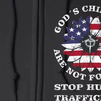 Stop Human Trafficking This Gods Children Are Not For Sale Full Zip Hoodie