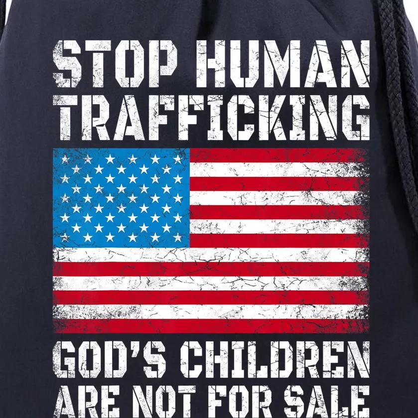 Stop Human Trafficking Gods Children Are Not For Sale Drawstring Bag