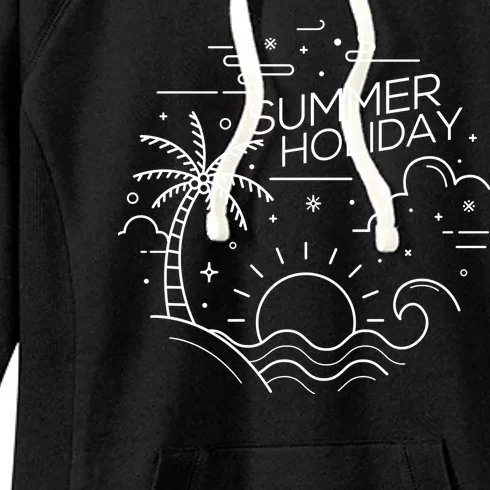 Summer Holiday Tropical Vacation Women's Fleece Hoodie