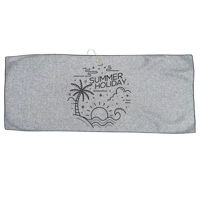 Summer Holiday Tropical Vacation Large Microfiber Waffle Golf Towel