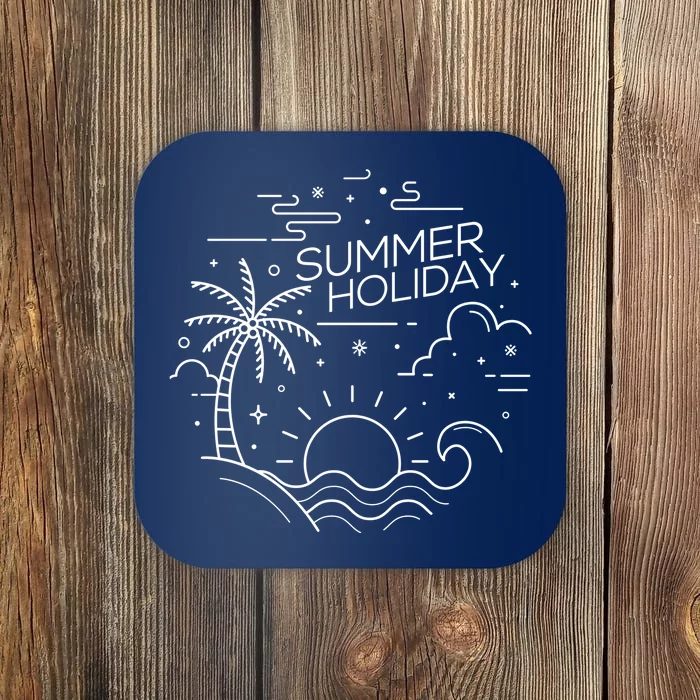 Summer Holiday Tropical Vacation Coaster