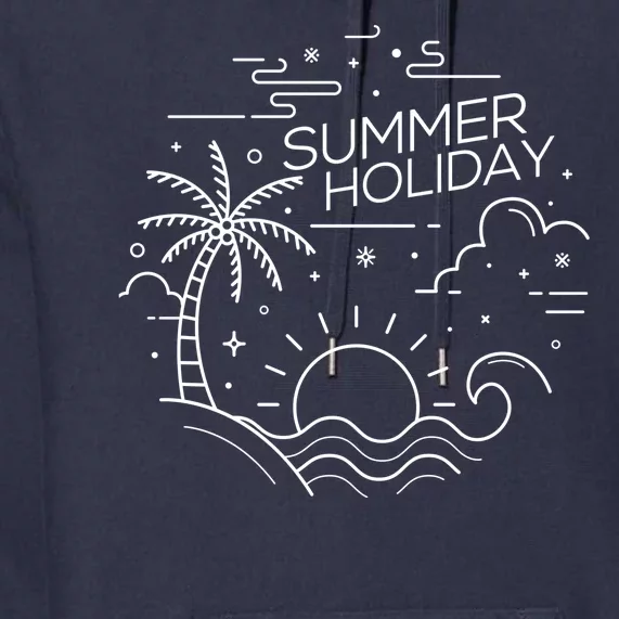 Summer Holiday Tropical Vacation Premium Hoodie