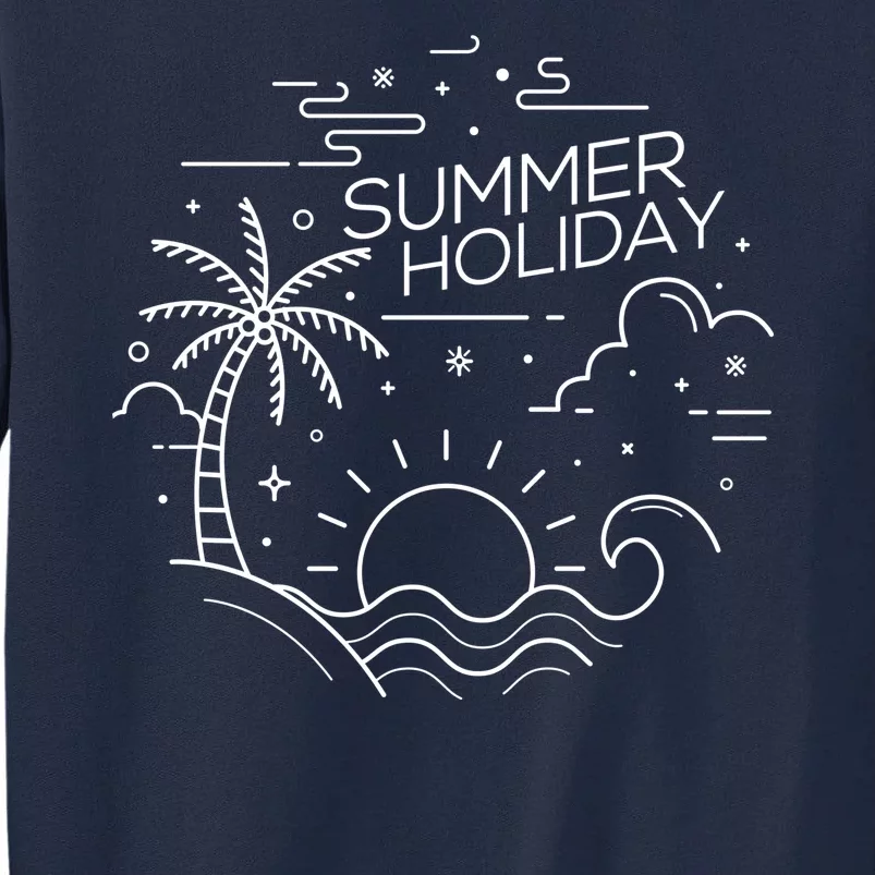 Summer Holiday Tropical Vacation Tall Sweatshirt