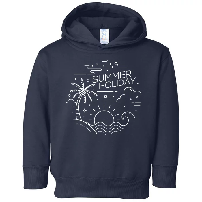 Summer Holiday Tropical Vacation Toddler Hoodie