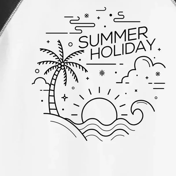 Summer Holiday Tropical Vacation Toddler Fine Jersey T-Shirt