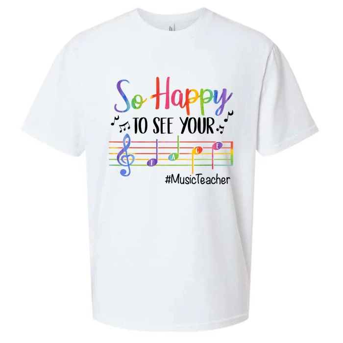 So Happy To See Your Face Music Teacher Sueded Cloud Jersey T-Shirt