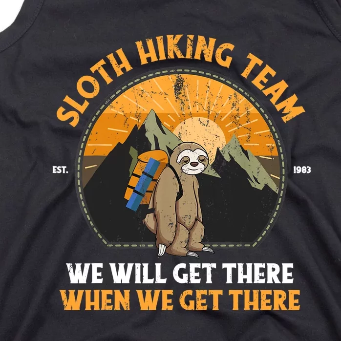 Sloth Hiking Tshirt, Sloth Hiking Team Tshirt TShirt Tank Top