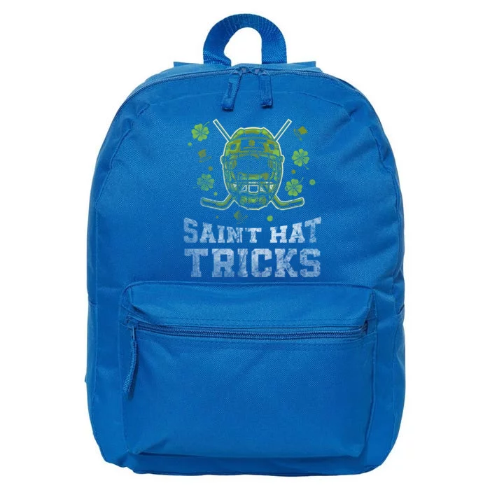 Saint Hat Tricks Funny St Patrick's Day Hockey Irish Gift 16 in Basic Backpack