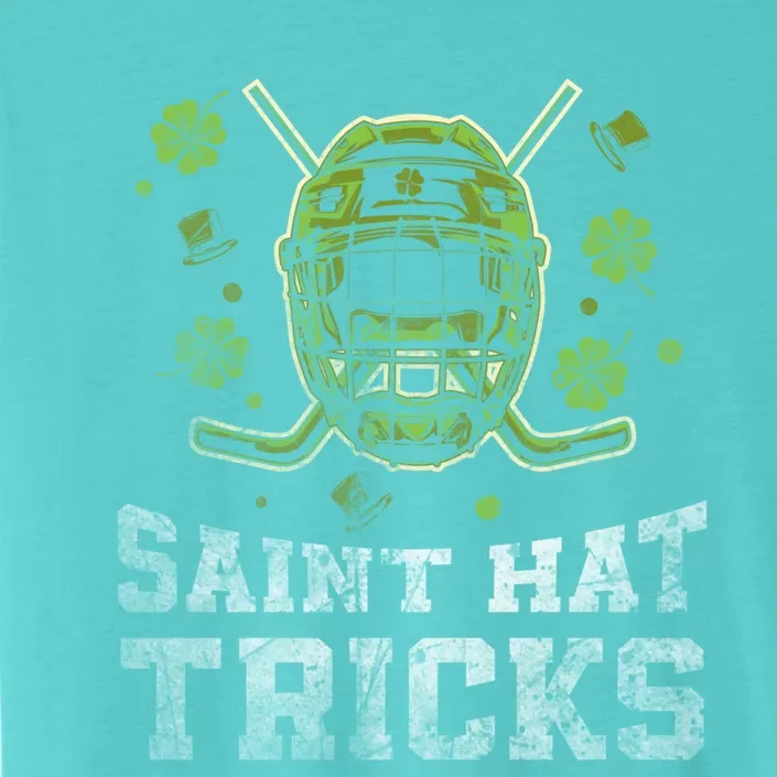 Saint Hat Tricks Funny St Patrick's Day Hockey Irish Gift ChromaSoft Performance T-Shirt