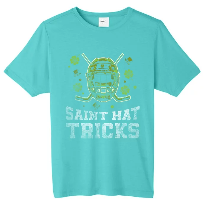 Saint Hat Tricks Funny St Patrick's Day Hockey Irish Gift ChromaSoft Performance T-Shirt