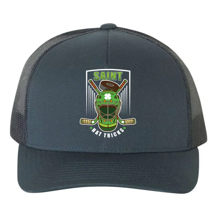 Saint Hat Tricks Hockey Player St Patricks Day Gift Yupoong Adult 5-Panel Trucker Hat