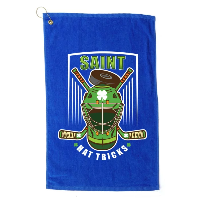 Saint Hat Tricks Hockey Player St Patricks Day Gift Platinum Collection Golf Towel