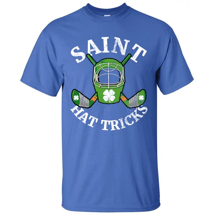 Saint Hat Tricks Hockey Shamrock St Patricks Day Gift Meaningful Gift Tall T-Shirt