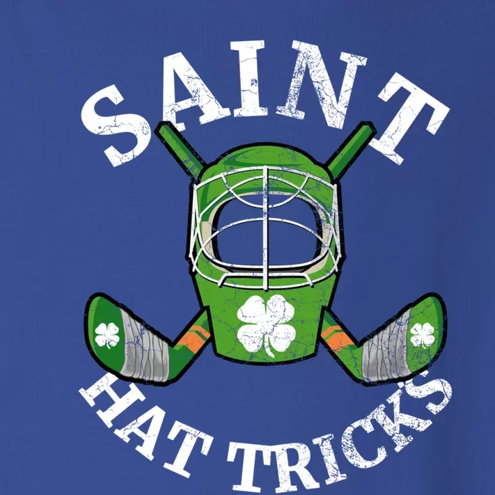 Saint Hat Tricks Hockey Shamrock St Patricks Day Gift Meaningful Gift Toddler Long Sleeve Shirt