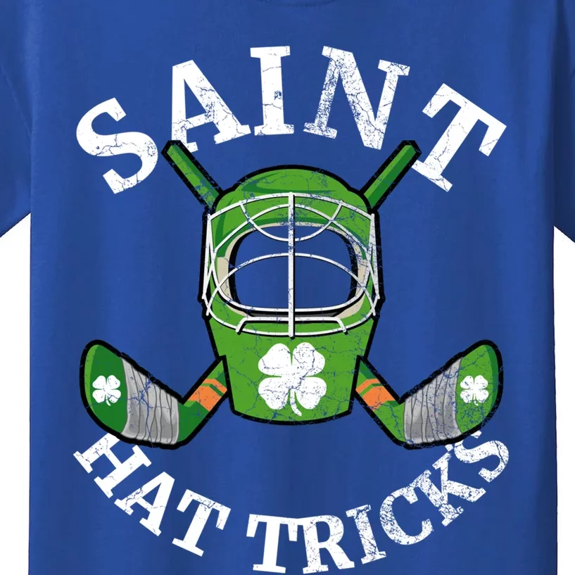 Saint Hat Tricks Hockey Shamrock St Patricks Day Gift Meaningful Gift Kids T-Shirt