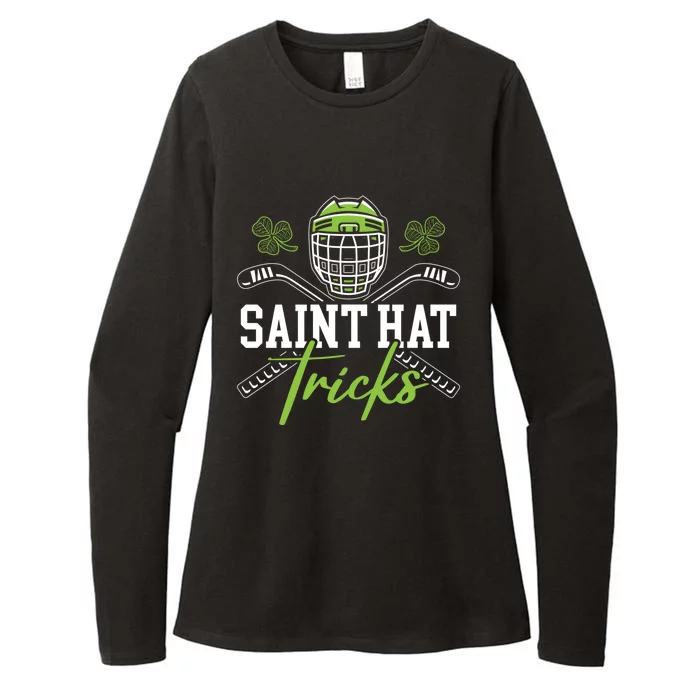 Saint Hat Tricks Hockey St Patrick's Saint Pattys Day Gift Womens CVC Long Sleeve Shirt