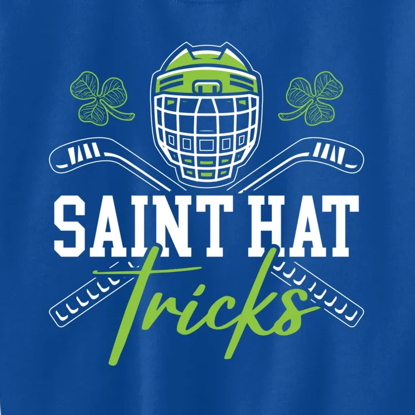 Saint Hat Tricks Hockey St Patrick's Saint Pattys Day Gift Kids Sweatshirt