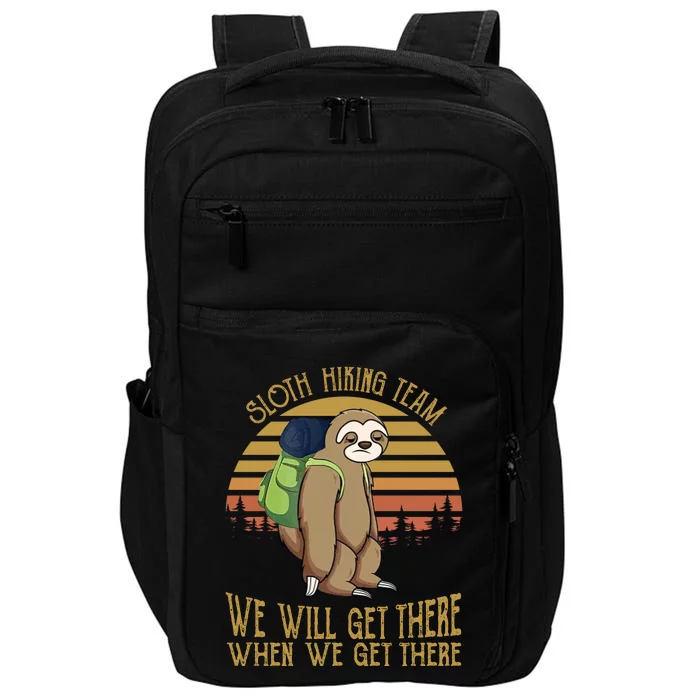 Sloth Hiking Team We Will Get There Impact Tech Backpack