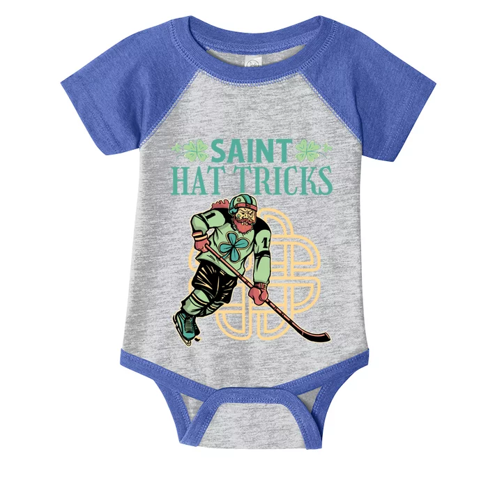 Saint Hat Tricks Ice Hockey Saint Patricks Day Gift Infant Baby Jersey Bodysuit