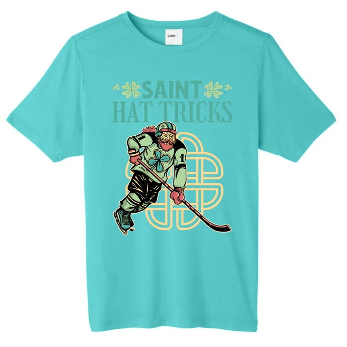 Saint Hat Tricks Ice Hockey Saint Patricks Day Gift ChromaSoft Performance T-Shirt