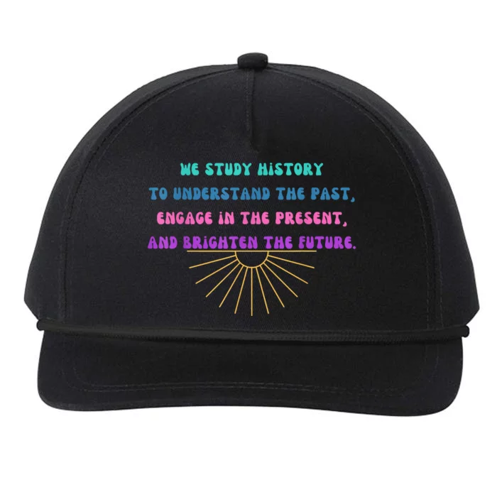 Study History Teach History Snapback Five-Panel Rope Hat