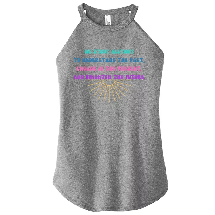 Study History Teach History Women’s Perfect Tri Rocker Tank