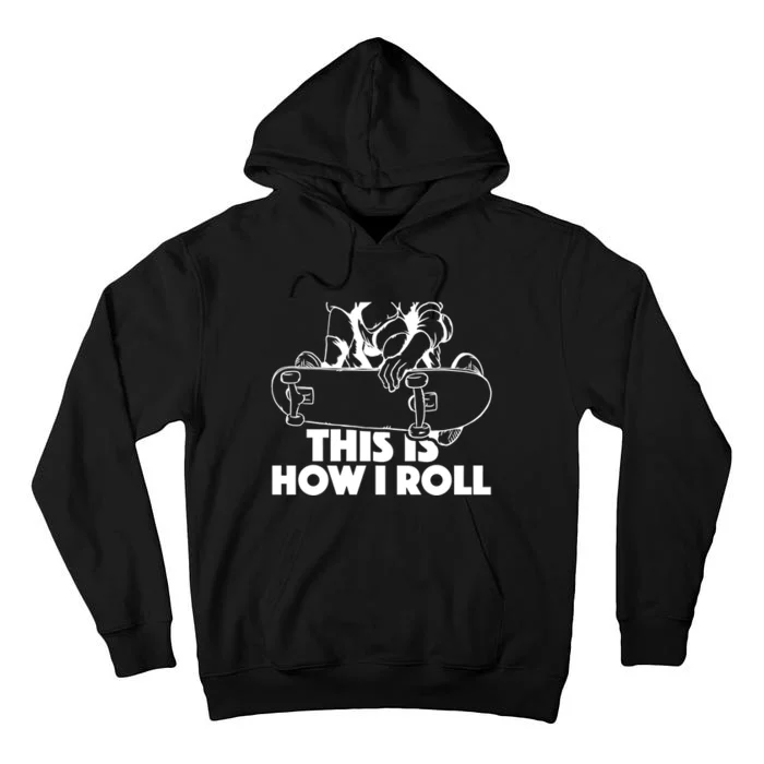 Skateboard Halfpipe Tricks Extreme Sports Skateboarding Gift Tall Hoodie