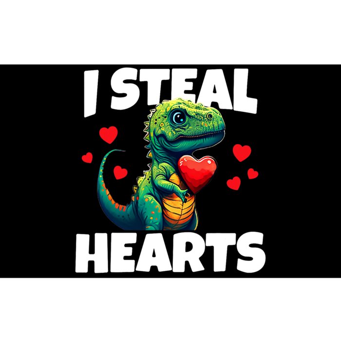 Steal Hearts Trex Dino Baby Boy Valentines Day Bumper Sticker