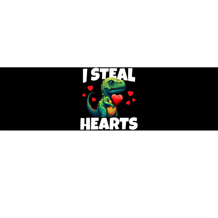 Steal Hearts Trex Dino Baby Boy Valentines Day Bumper Sticker