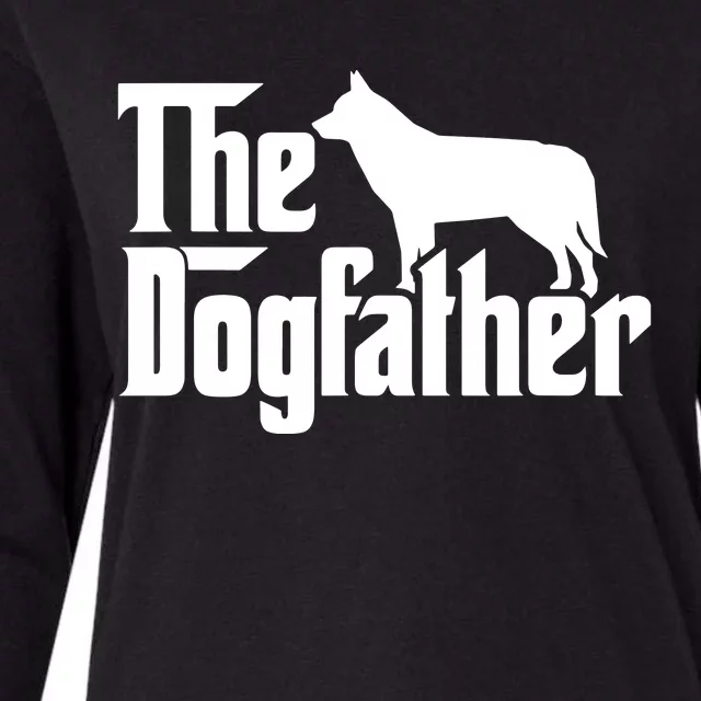 Siberian Husky The Dogfather Womens Cotton Relaxed Long Sleeve T-Shirt