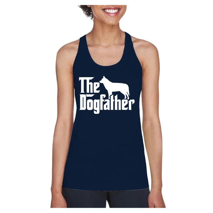 Siberian Husky The Dogfather Women's Racerback Tank