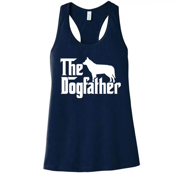 Siberian Husky The Dogfather Women's Racerback Tank