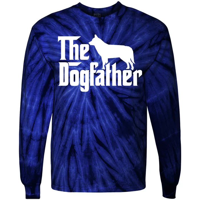 Siberian Husky The Dogfather Tie-Dye Long Sleeve Shirt