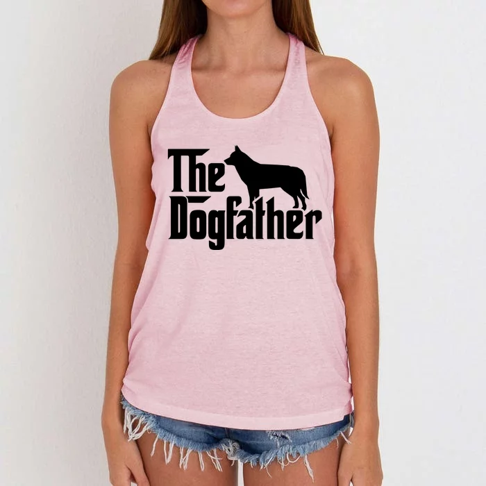 Siberian Husky The Dogfather Women's Knotted Racerback Tank