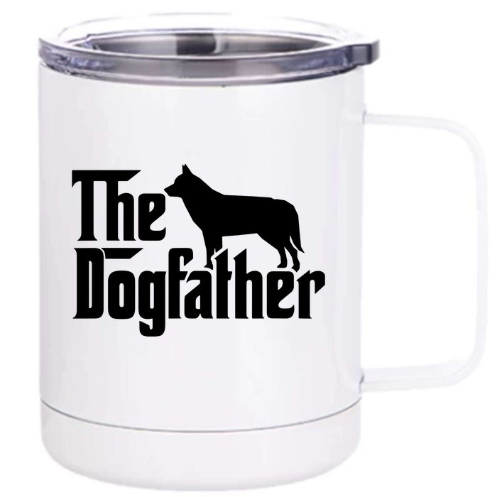 Siberian Husky The Dogfather Front & Back 12oz Stainless Steel Tumbler Cup