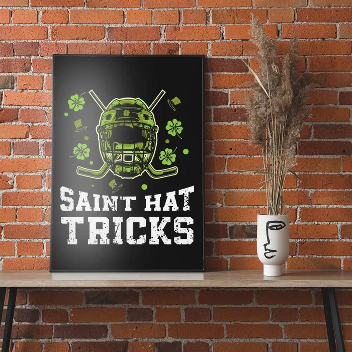 Saint Hat Tricks Funny St Patrick's Day Hockey Irish Poster