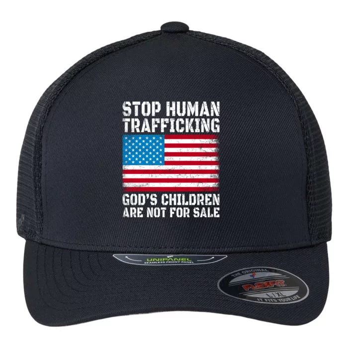 Stop Human Trafficking Gods Children Are Not For Sale Flexfit Unipanel Trucker Cap