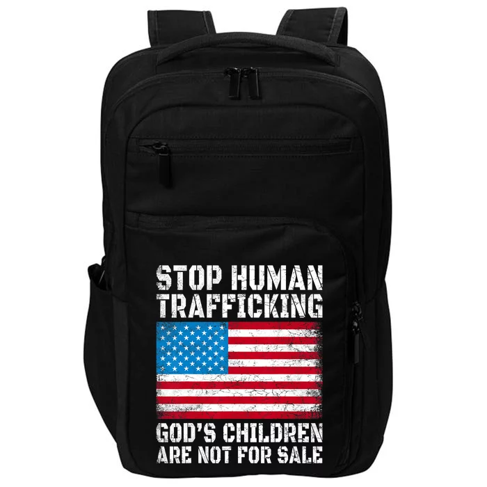 Stop Human Trafficking Gods Children Are Not For Sale Impact Tech Backpack