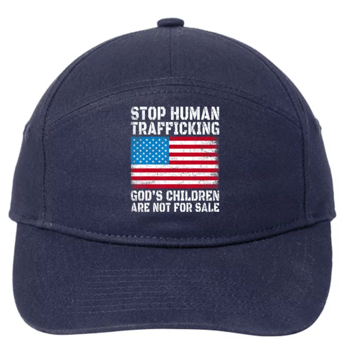 Stop Human Trafficking Gods Children Are Not For Sale 7-Panel Snapback Hat