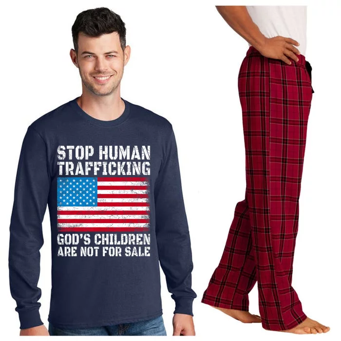 Stop Human Trafficking Gods Children Are Not For Sale Long Sleeve Pajama Set