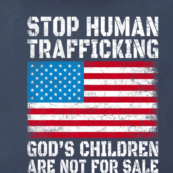 Stop Human Trafficking Gods Children Are Not For Sale Zip Tote Bag