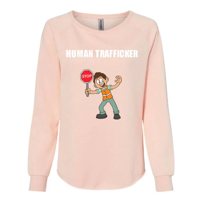 Summerhaysbros Human Trafficker Womens California Wash Sweatshirt