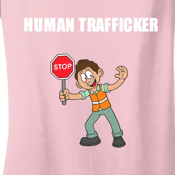 Summerhaysbros Human Trafficker Women's V-Neck T-Shirt