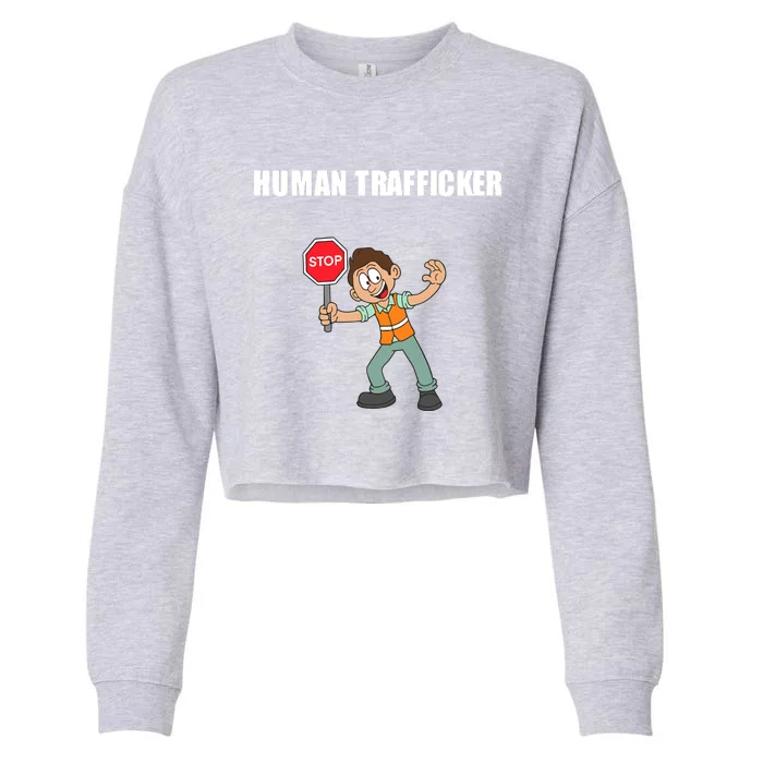 Summerhaysbros Human Trafficker Cropped Pullover Crew