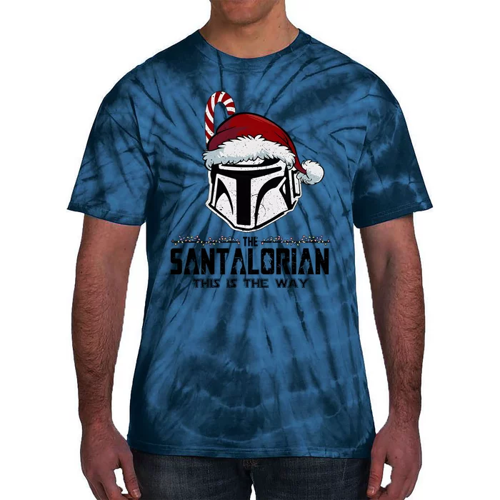 Santalorian Hunter This Is The Way Christmas Holiday Season Tie-Dye T-Shirt