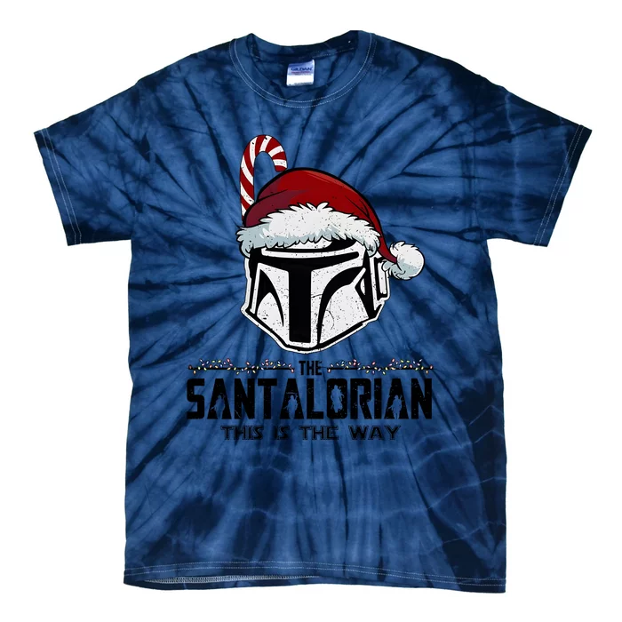 Santalorian Hunter This Is The Way Christmas Holiday Season Tie-Dye T-Shirt