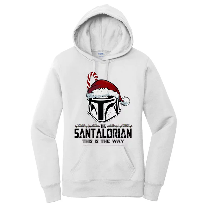 Santalorian Hunter This Is The Way Christmas Holiday Season Women's Pullover Hoodie