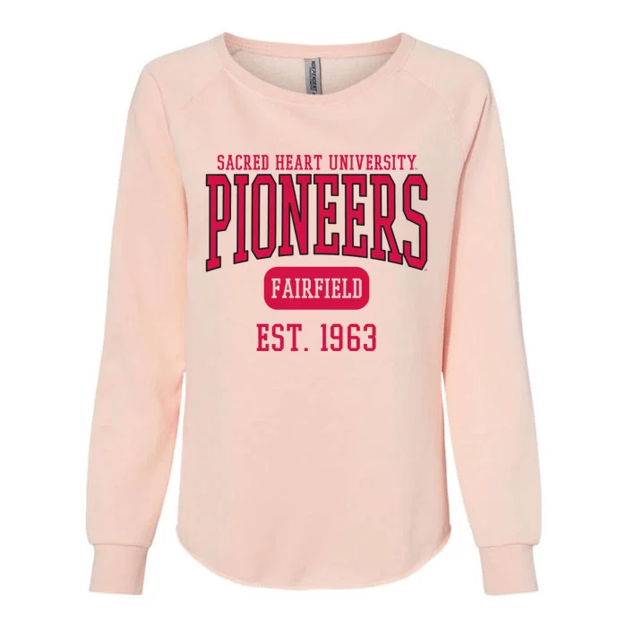 Sacred Heart University Pioneers Est. Date Womens California Wash Sweatshirt